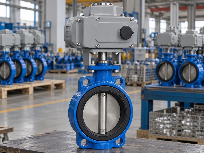 electric operated butterfly valve factories actuator mounting bracket inspected before release