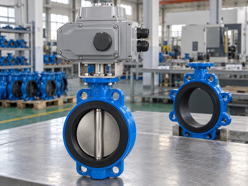 electric operated butterfly valve supplier valve seat and disc material configuration