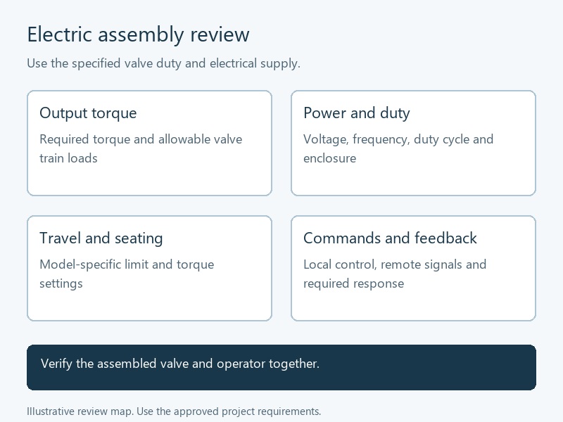 Review map for electric triple eccentric butterfly valve