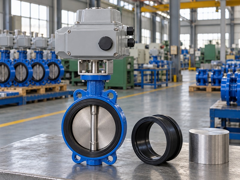 electrically operated butterfly valve india valve disc and spare elastomer seat