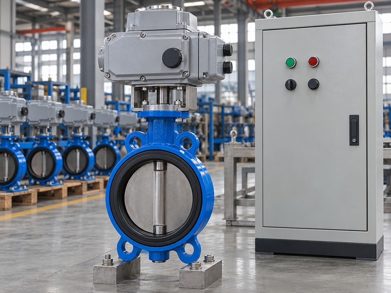 electrically operated butterfly valve manufacturers actuator and sealed electrical enclosure