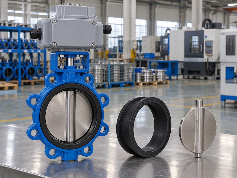 electrically operated butterfly valve suppliers material comparison with disc and elastomer seat