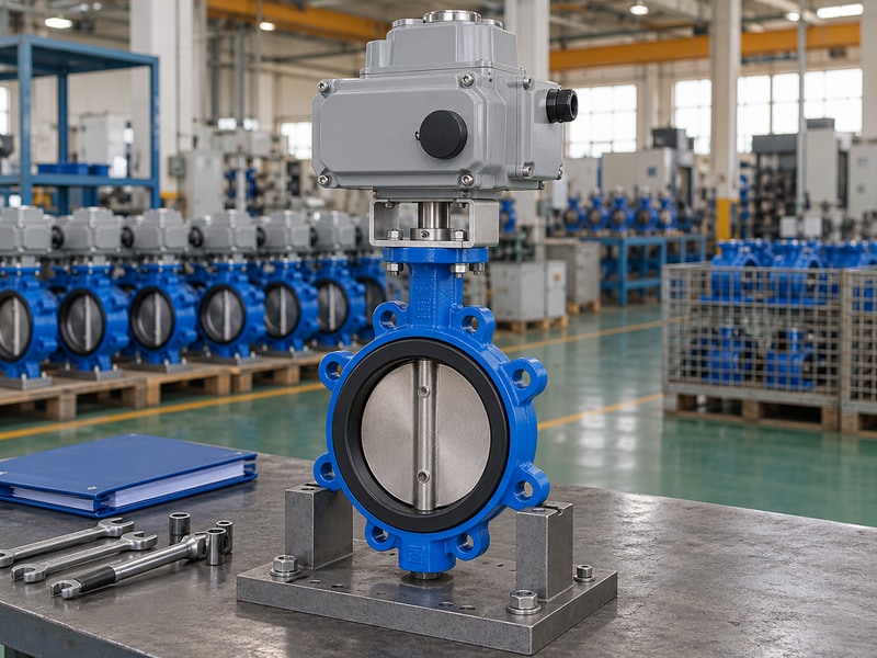electrically operated butterfly valve suppliers inspection records and dry test tools