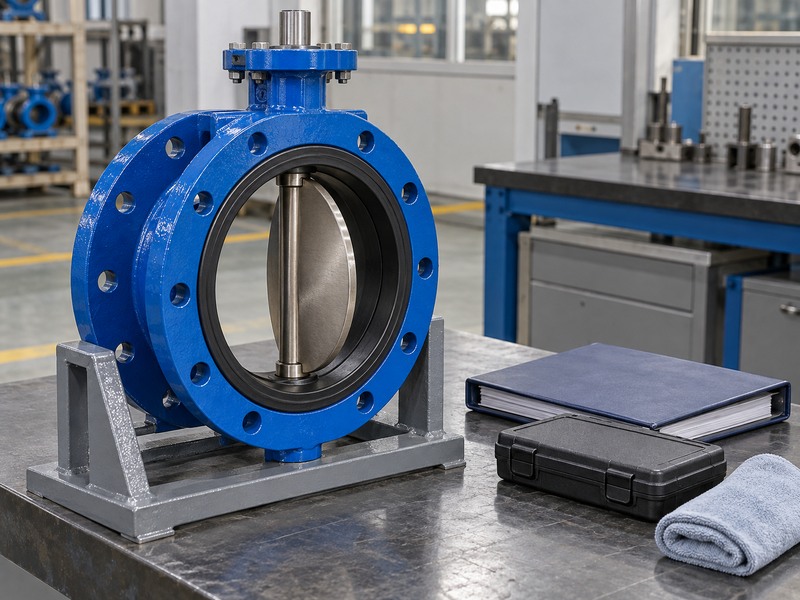 Butterfly valve prepared for inspection in a high performance vs resilient seated butterfly valve review