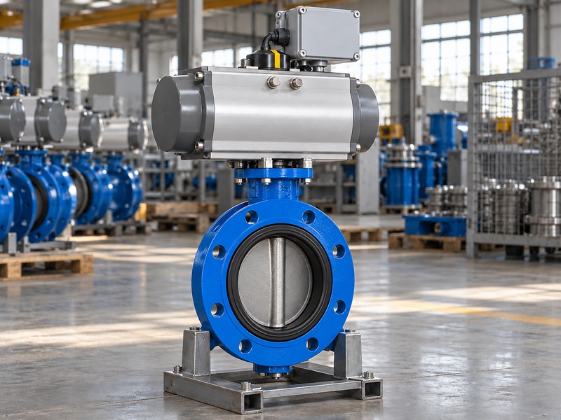 How to size a butterfly control valve: actuated valve package