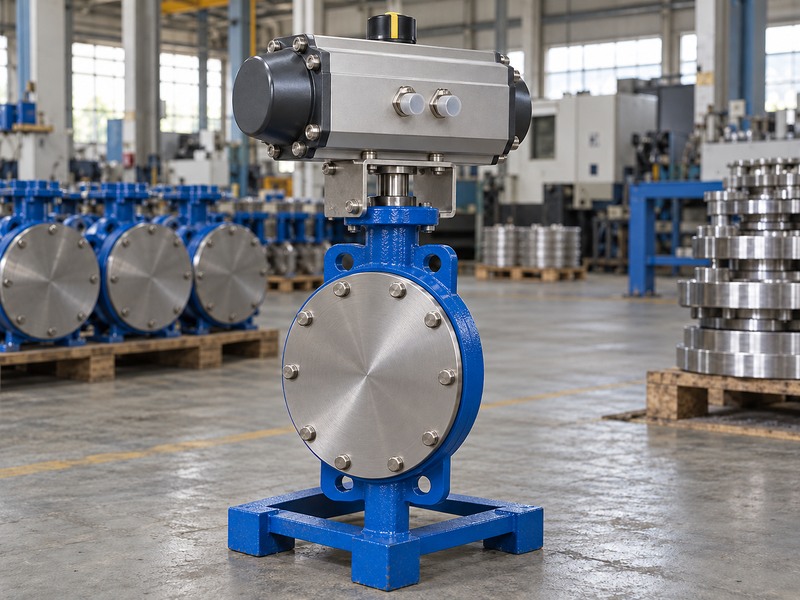 How to size an actuator for a butterfly valve: protected pneumatic package