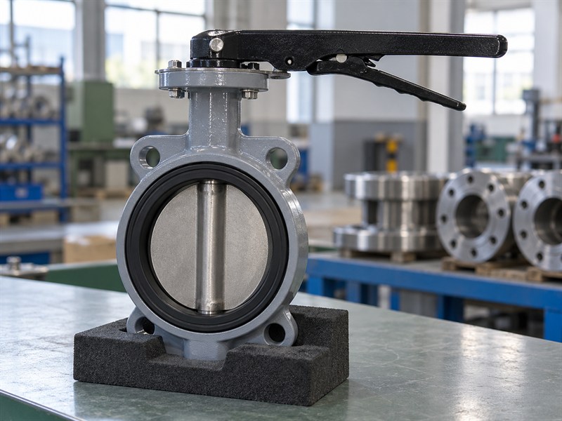 JIS 10K butterfly valve sample prepared for identification checks
