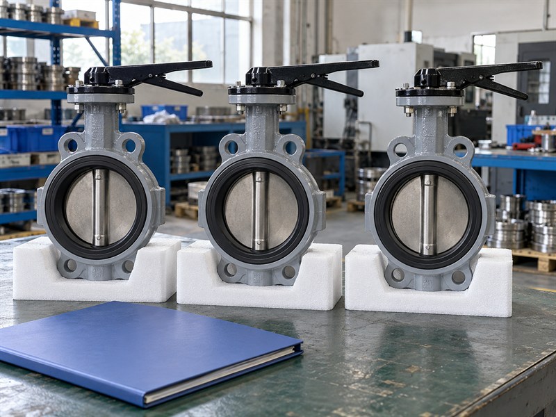 Consistent JIS 10K butterfly valve samples prepared for order release