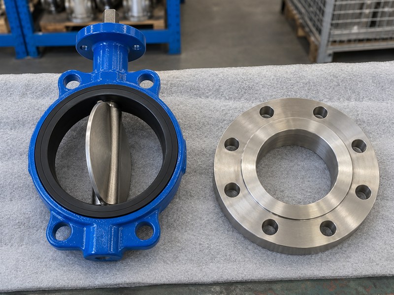 Valve bore and separate flange in a JIS butterfly valve dimensions check