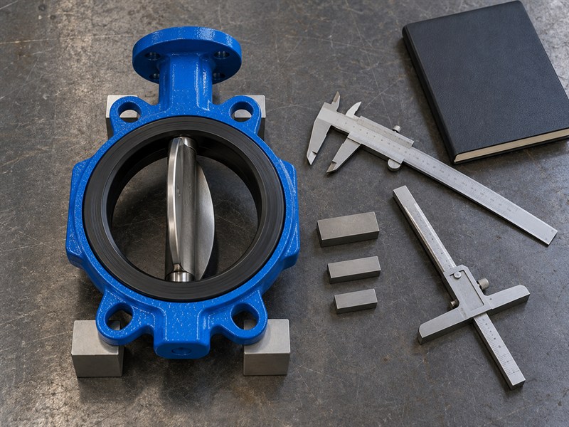 Separate inspection instruments for a valve site-measurement worksheet