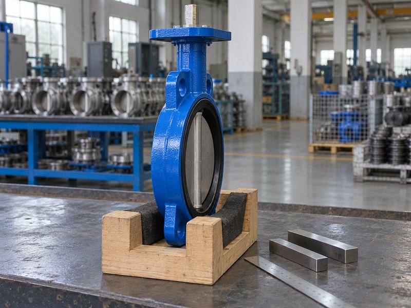 Wafer body profile used in a JIS butterfly valve standard dimensional review
