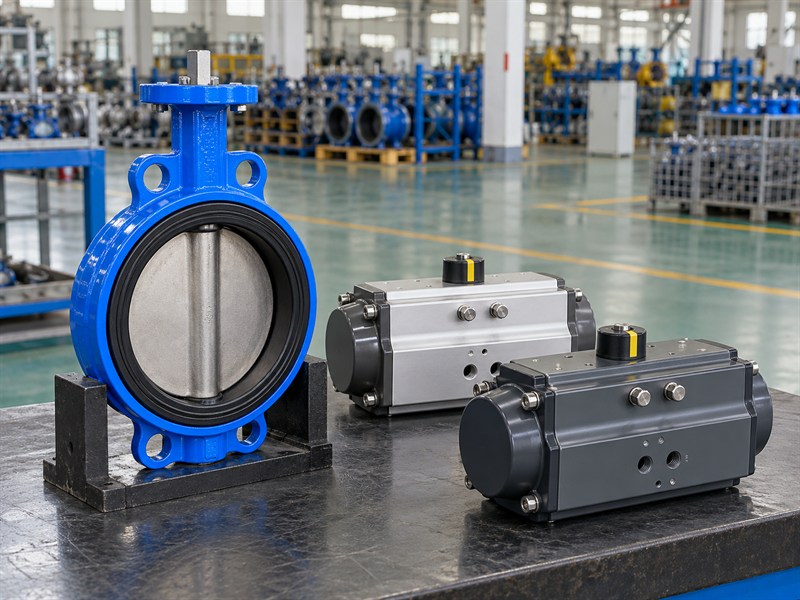 Closed actuator housings for a JIS pneumatic butterfly valve specification review