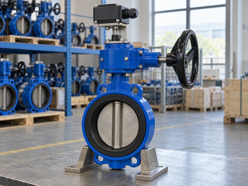 manual butterfly valve with limit switch: protected monitor and manual operator exterior