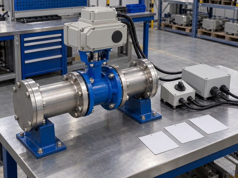 motorized butterfly valve wiring diagram: illustrative idle local and remote control-check station with covered actuator