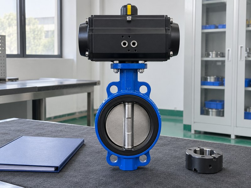 pneumatic butterfly valve manufacturers: disconnected complete assembly before acceptance inspection.