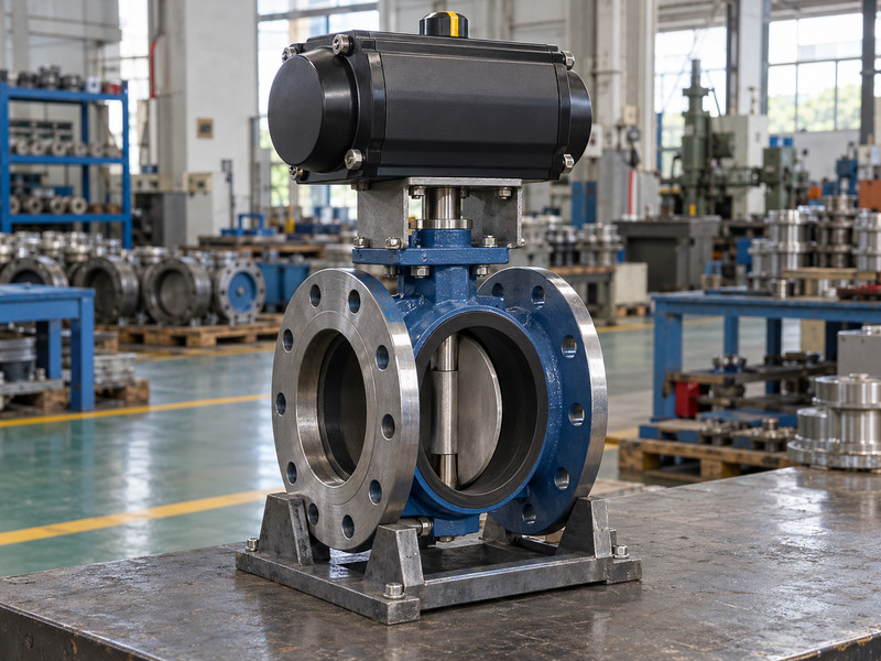 pneumatic high performance butterfly valve - complete pneumatic butterfly valve assembly