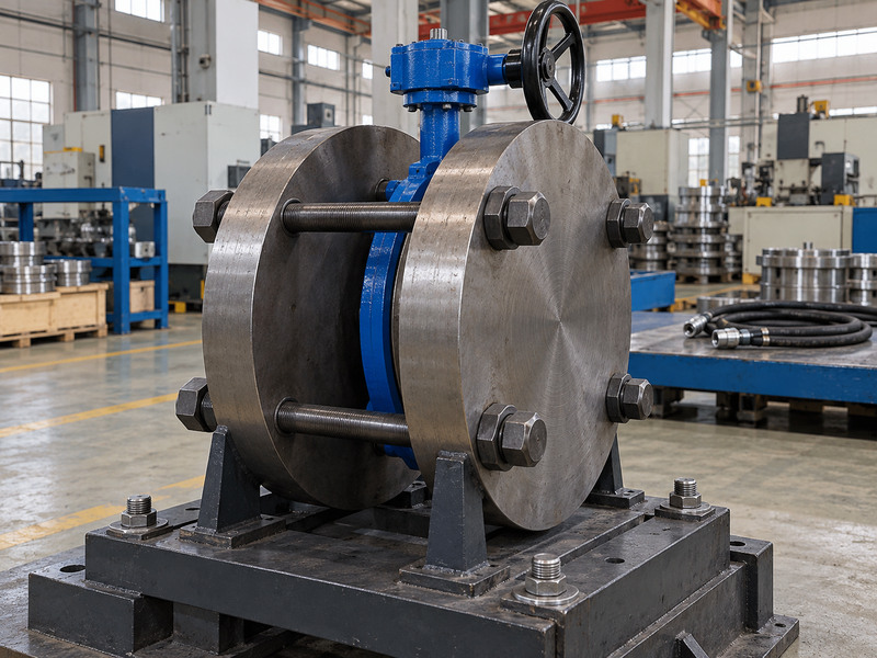 pneumatic high performance butterfly valve - prepared isolation valve test fixture