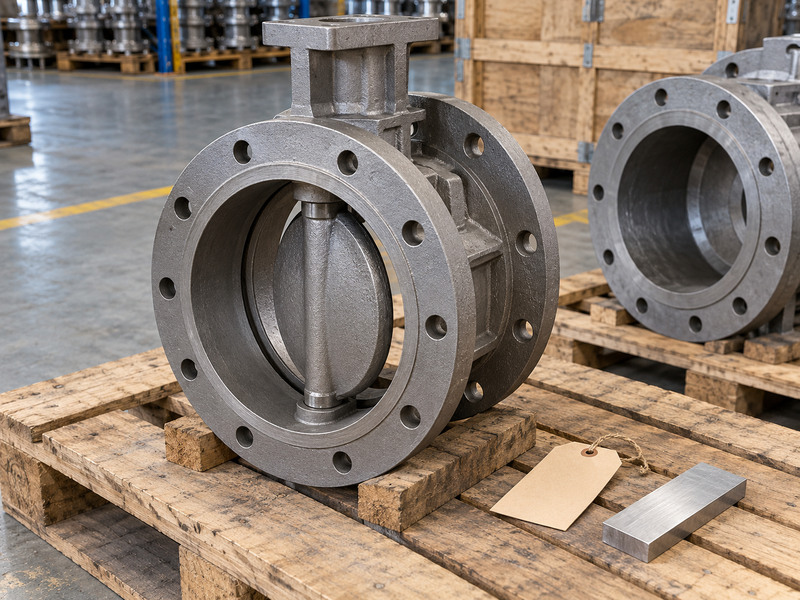 pneumatic high performance butterfly valve factory - incoming casting identification inspection