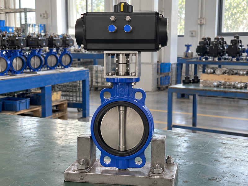pneumatic high performance butterfly valve factory - pneumatic actuator assembly interface check