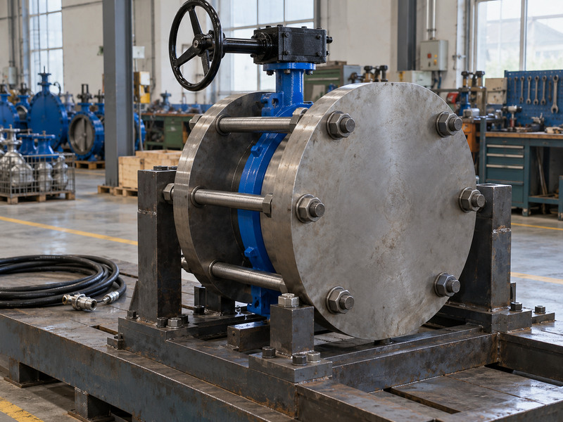 pneumatic high performance butterfly valve factory - factory test fixture readiness