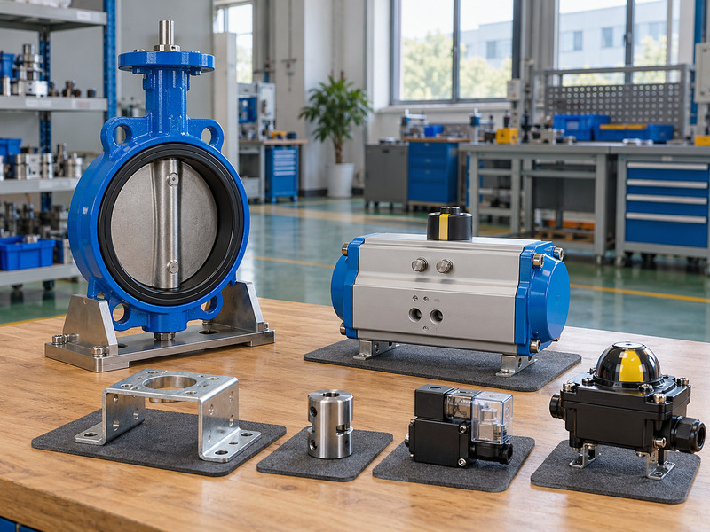 pneumatic high performance butterfly valve supplier - scope of supply arranged for checking