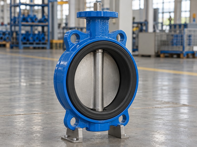 Resilient seated concentric butterfly valve with a centered shaft and disc