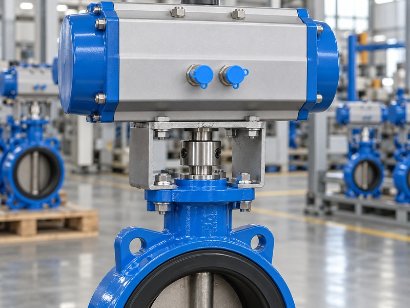 Resilient seated concentric butterfly valve shaft and operator mounting arrangement