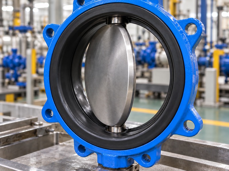 Disc edge and elastomer seat on a resilient seated concentric butterfly valve