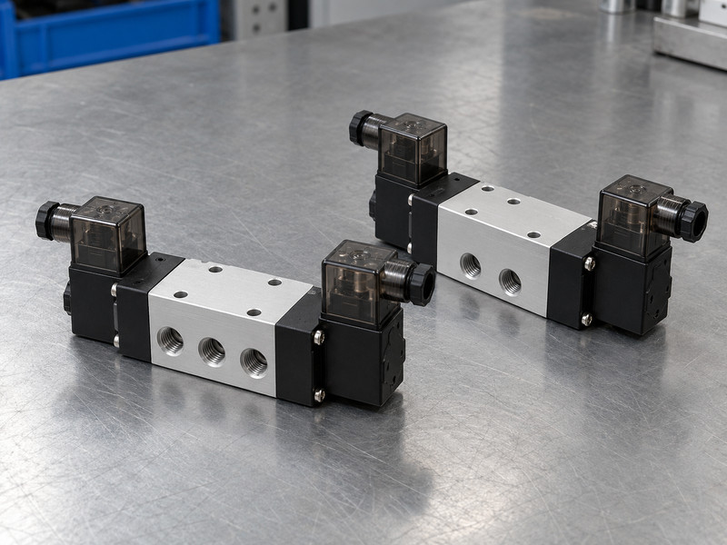 single acting and double acting butterfly valve: Separate directional solenoid valve options