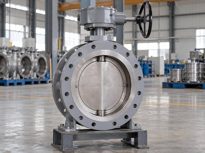 Metal-seated assembly used for triple eccentric butterfly valve design review