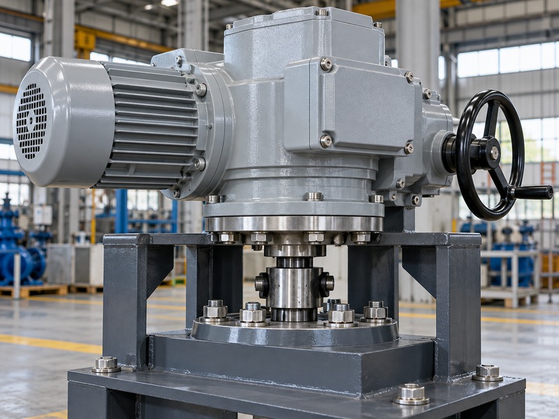 Operator mounting flange and coupling on an offline fixture