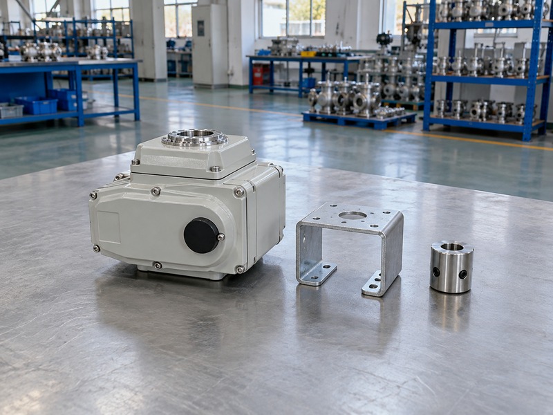 Offline actuator housing, mounting bracket, and separate coupling for an interface review