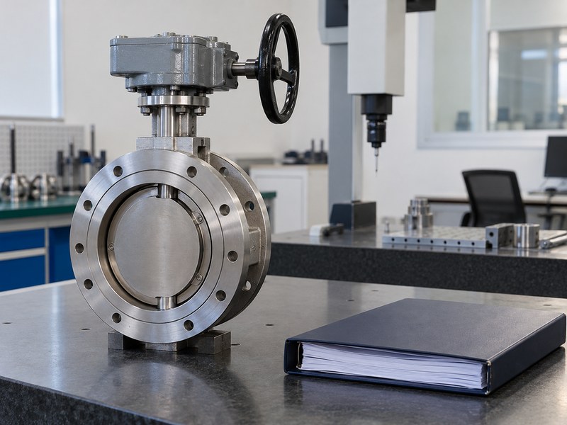 triple offset butterfly valve manufacturers: valve and closed technical file for document review.