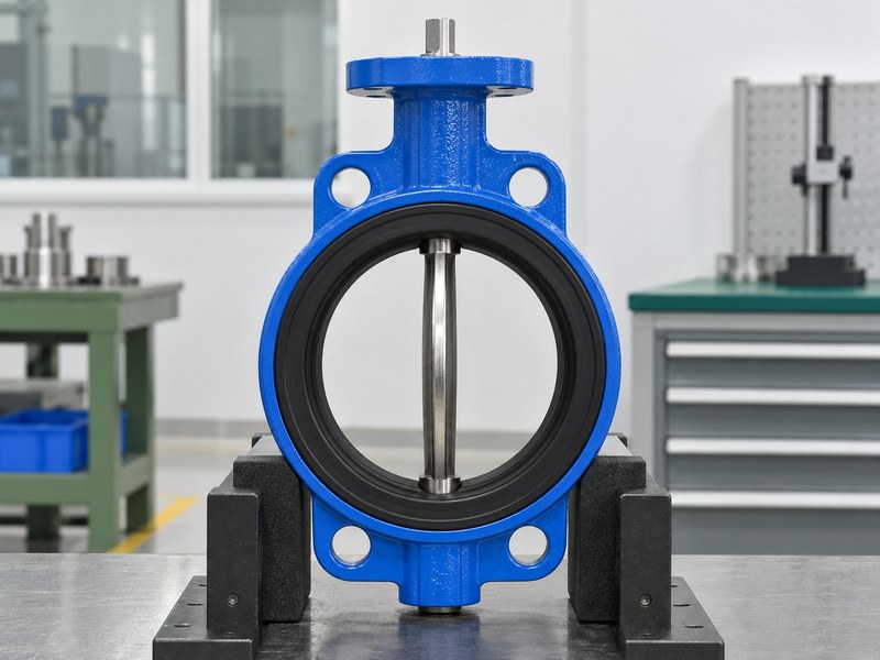 wafer type butterfly valve manufacturers: open wafer valve for a dry disc-movement review.