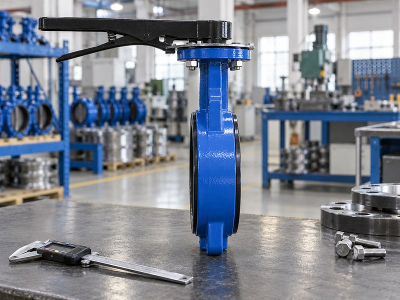 wafer type butterfly valve manufacturers: thin wafer-body profile for installation-length review.