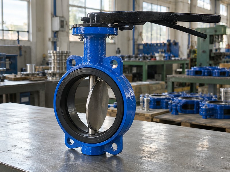 What is a butterfly valve? Disc, shaft and seat in a wafer body
