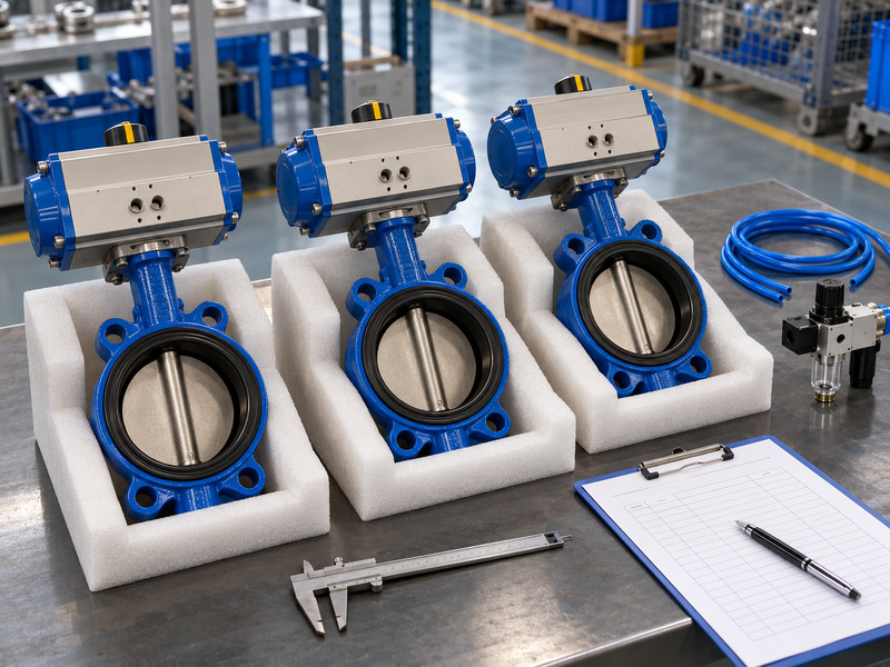 wholesale double acting pneumatic butterfly valve: Matching samples and an inspection checklist