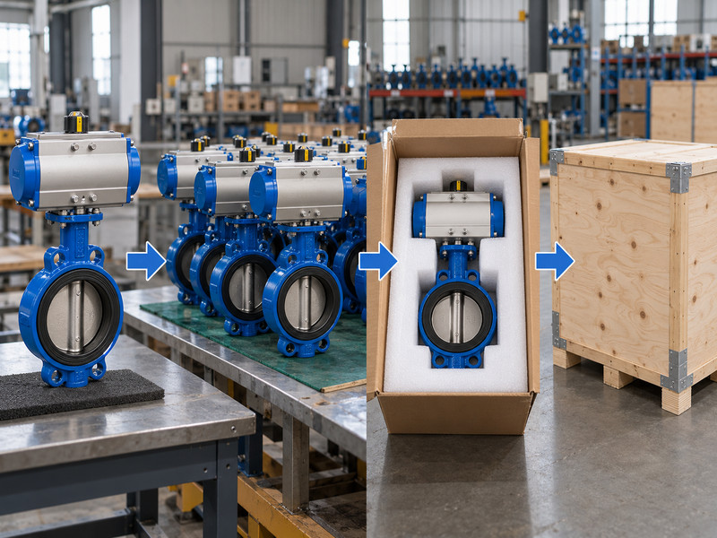 wholesale double acting pneumatic butterfly valve: Conceptual sample-to-shipment procurement chart